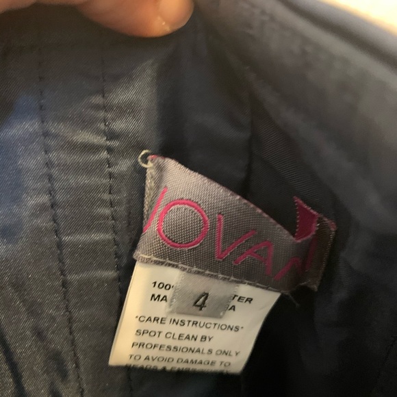 Fancy strapless navy dress - Picture 4 of 12